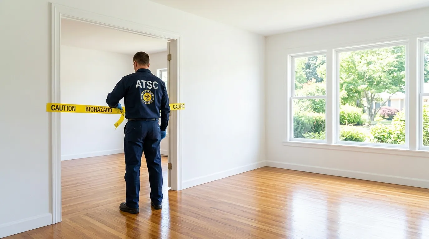 Certified biohazard cleanup crew performing Crime Scene Cleanup in Altadena